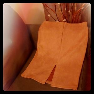 Faux Suede Skirt